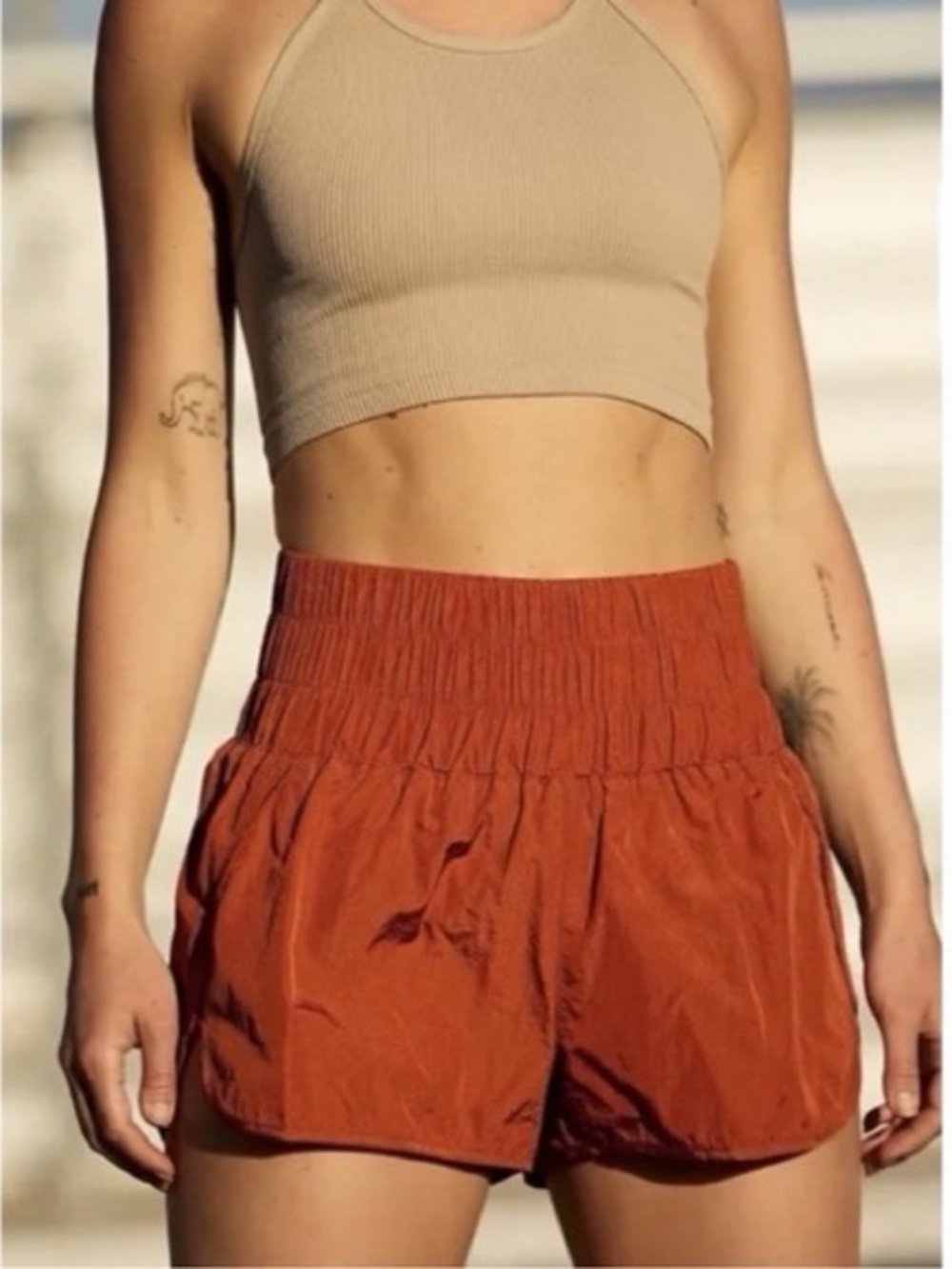 Free People Movement Shorts - Orange, S